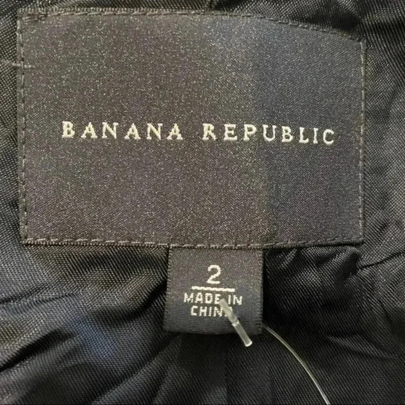 Banana republic geometric silk blend crop jacket 2 - Picture 6 of 7